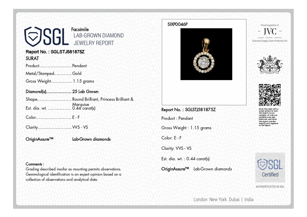 SIXP0046P(WITHOUT CHAIN)